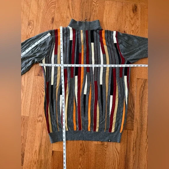 Stacy Adams Vintage Men’s Look Knit HALF Zip Pullover Sweater, Sz XL - Picture 12 of 15